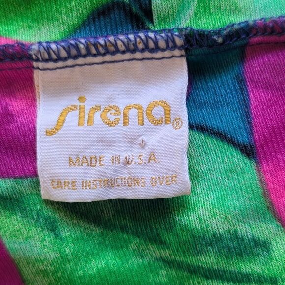 VTG Sirena 70s Retro Desert Glam Mrs. Roper Tropical Beachy Coastal Coverup - Picture 2 of 9